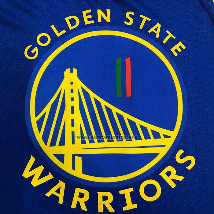 Camiseta Golden State Warriors Klay Thompson NO 11 Icon Royal Special Mexico Edition Azul